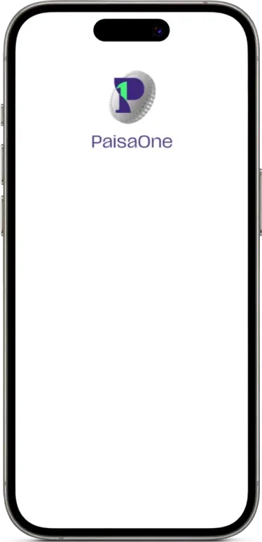 PaisaOne sign up basic details phone mockup